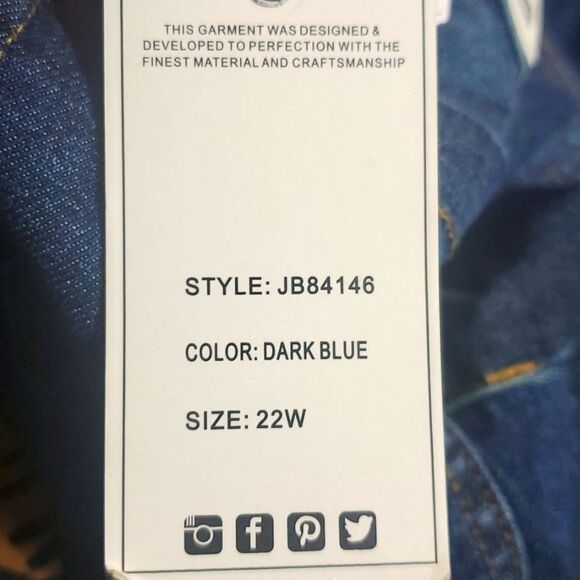 NEW JUDY BLUE FLARE FIT Size 22W - Picture 9 of 9